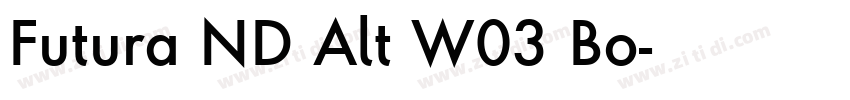Futura ND Alt W03 Bo字体转换